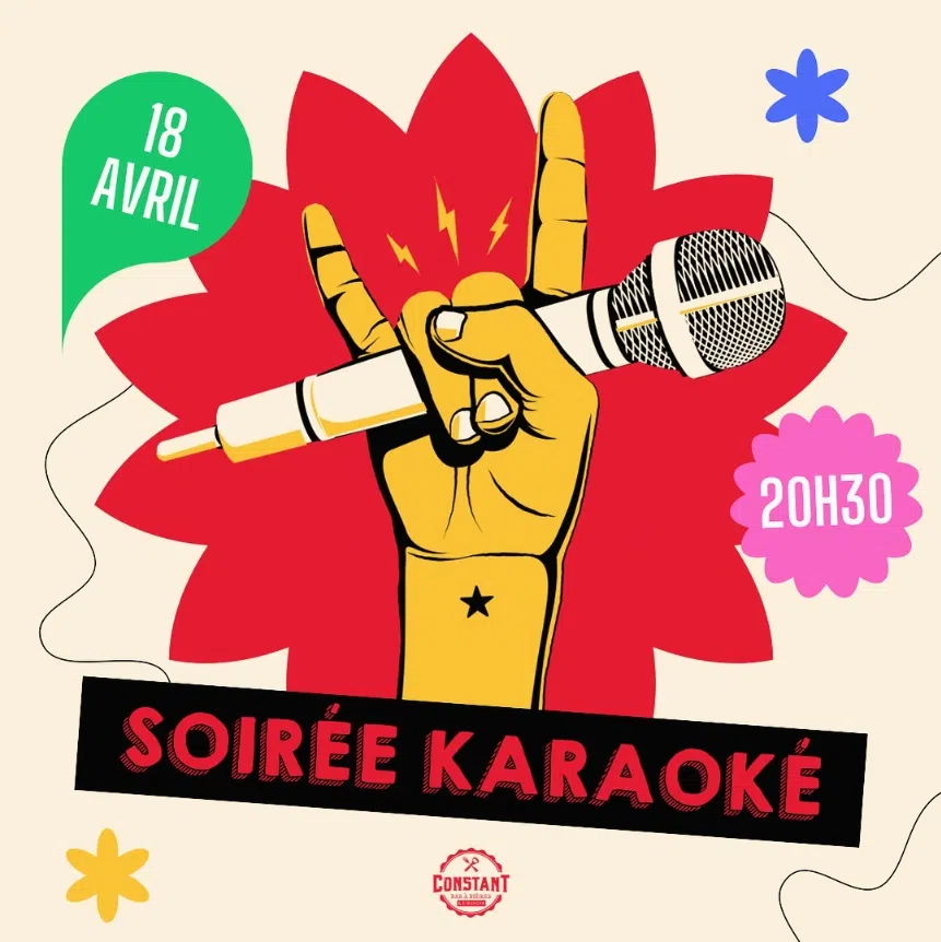 Soirée karaoké 18 avril 2024 à 20h30 Constant bar Lanester