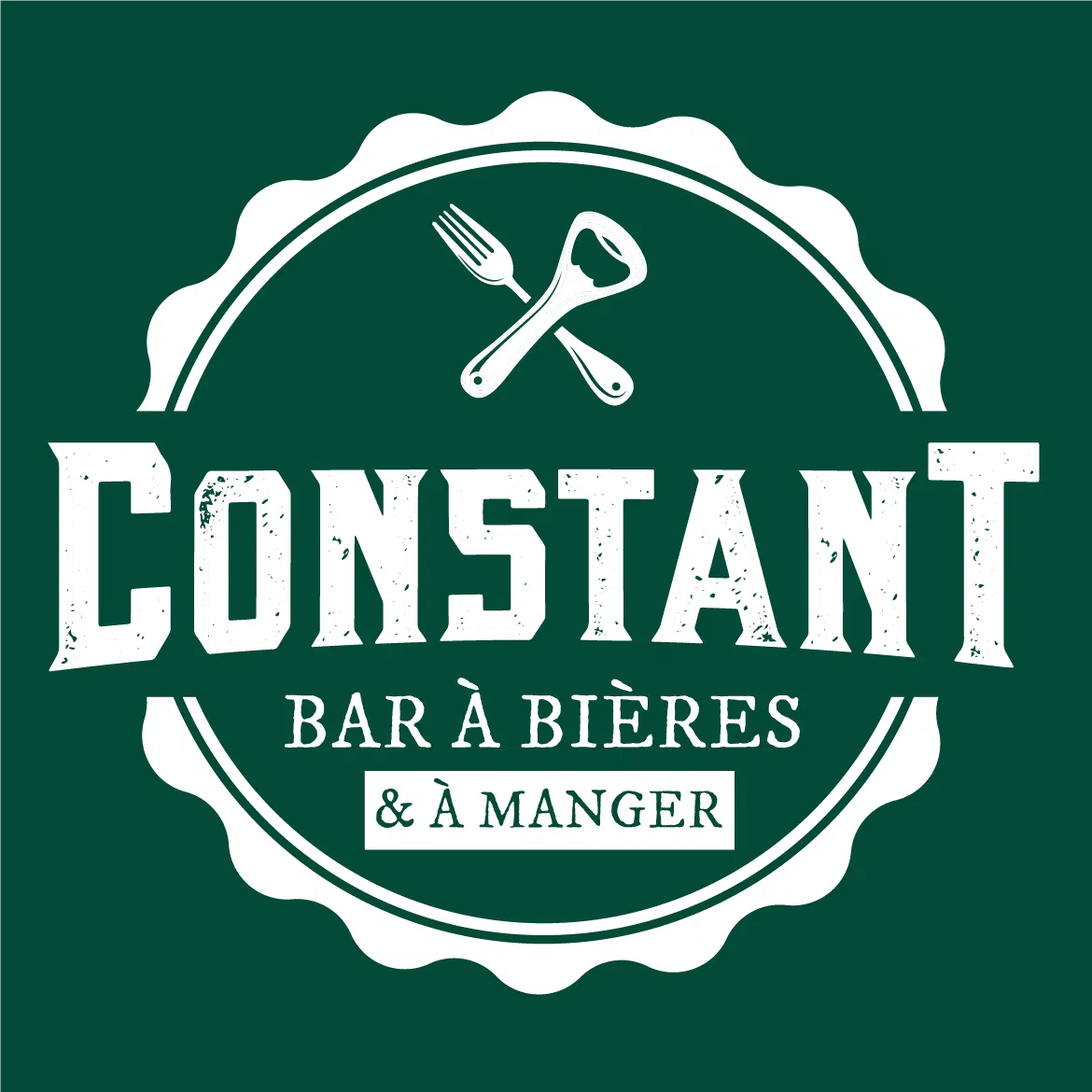 Logo vert Constant Bar à bières et à manger