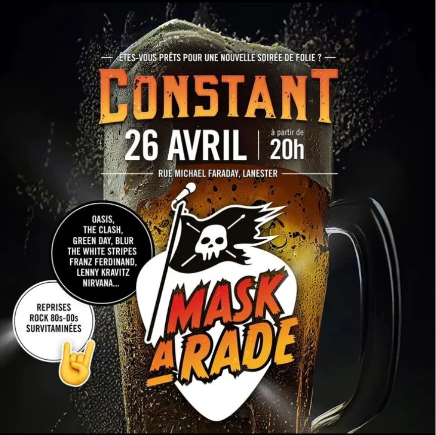 Concert Mask a rade 26 Avril 2024 à 20h Constant bar Lanester